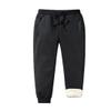 ZGZZ7 Men's Winter Warm Fleece Pants Sherpa Lined Sweatpants Active Thermal Running Joggers Pants (2#Black,S) view 1