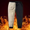 ZGZZ7 Men's Winter Warm Fleece Pants Sherpa Lined Sweatpants Active Thermal Running Joggers Pants (2#Black,S) view 3