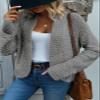 Dokotoo Womens Oversized Winter Cardigans Sweaters for Women 2026 Early Fall Fashion Open Front Ladies Long Sleeve Autumn Chunky Early Fall Fashion Soft Knit Winter Outerwear Coats Gray X-Large view 2