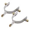 NDNCZDHC Spurs for Boots, Horse Spurs Western Stainless Steel Riding Horse Roping Spurs with Brass Gear for Men view 2