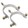 NDNCZDHC Spurs for Boots, Horse Spurs Western Stainless Steel Riding Horse Roping Spurs with Brass Gear for Men view 4