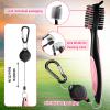 Liliful 12 Pcs Golf Accessories Kit, Include Golf Ball Bag with Hook Towel Tees Magnetic Ball Marker Divot Tool Cleaner Brush for Women Man Gifts(Pink) view 4