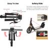 GLDDFDG Scooter for Kids Ages 6-12 - Scooters for Teens 12 Years and Up - Adult Scooter with Anti-Shock Suspension - Quality Aluminum,Extra-Wide Deck,Dual-Brake System,Adjustable Handlebar,Up to 220 l view 2