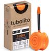 Tubolito S-Tubo Road TPU Inner Tube 700C x 18-28 mm, 42mm/60mm/80mm Presta Valve | Smallest & Lightest Road Bike Inner Tube | Designed for Disc Brake Systems (700C x 18-32mm, 60mm Presta Black Valve) view 1