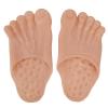 1 Pair Large Foot Slippers Caveman Costume Shoes Cover Funny Barefoot Slippers Halloween Cosplay Huge Feet Cosplay Costumes Party Supplies Props Party Accessories(Green Fleshcolor)(Fleshcolor)