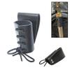 Medieval-Style Dagger Holster | Adjustable Leather Sword Frog | Belt Sheath Accessory Costume Cosplay, Renaissance Fairs LARP (Black) view 1
