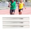 WOOXGEHM 3PCS Aluminum Track and Field Relay Baton, Athletic Field Competition Equipment, Reasonable Size, Hollow Design, for Outdoor Running Competition Student Relay Events(Silver) view 4