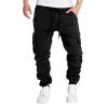 Mens Cargo Pants Sweatpants Drawstring Pocket Athletic Running Fashion Workout Comfortable Loose Fleece Joggers view 1