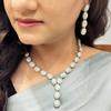 Efulgenz Crystal Necklace Set Indian Jewelry for Women Austrian Stone Bridal Jewelry Set for Wedding Choker Necklace and Earrings Set Crystal Necklace Set Dangle Earrings for Wedding Party Bridesmaid Gift view 3