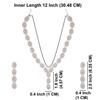 Efulgenz Crystal Necklace Set Indian Jewelry for Women Austrian Stone Bridal Jewelry Set for Wedding Choker Necklace and Earrings Set Crystal Necklace Set Dangle Earrings for Wedding Party Bridesmaid Gift view 4