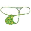 Jaxu Sexy Men's Flex Bikini Thong Underwear Male Contour Pouch Tangas Hombre G-string Minimum Coverage T-back String Belt 3-Pack(Tiger Stripe,Brown Plaid,Mint Leaf) XL view 4