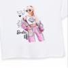 Barbie Girls Short Sleeve T-Shirt | Young Ladies Pose Stylish Sketch Graphic Tee | Kids White Fashion Top | Doll Movie Gift view 4