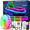 ROLiGHTiC 55FT LED Boat Lights, 12V APP RF Remote Control Pontoon Boat Lights, IP66 Waterproof RGB Marine Strip Lights, Boat Interior Light, Boat Deck Light for Bass Boat, Fishing Boat, Yacht view 1