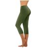 HGps8w Cropped Yoga Pants for Women Tummy Control High Waisted Compression Capris Floral Leggings Workout Running Tights view 1