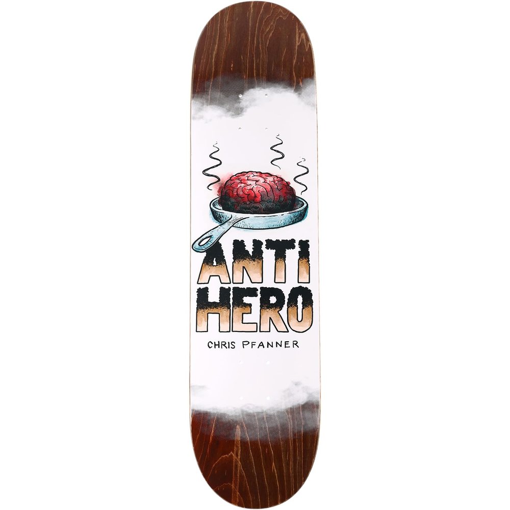 Antihero Pfanner Toasted Skateboard Deck -8.06 - (Bundled with Free 1'' Hardware Set)