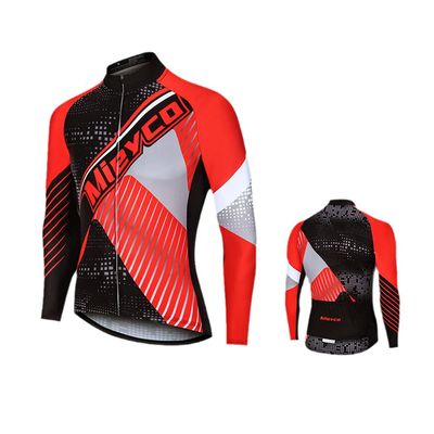 Men's Cycling Jersey Long Sleeves High Elastic Bike Shirts Spring Autumn Bicycle Clothes Tops Motocross s7 XXL