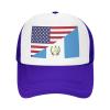 America Guatemala Friendship Flag Trucker Hats Sunshade and Sand Proof Durable Made of Polyester view 2
