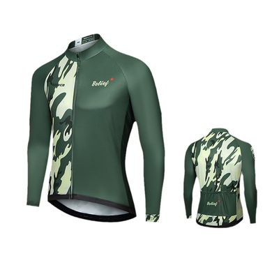 Men's Cycling Jersey Long Sleeves High Elastic Bike Shirts Spring Autumn Bicycle Clothes Tops Motocross s13 XL