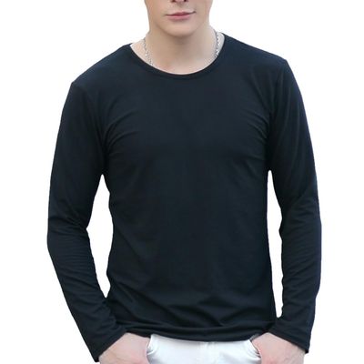 Long Sleeve Quick Shirts Outdoor Sports Couple Tops Trainer -Shirt Youth Breathable Sportswear Lightweight s3 Black M