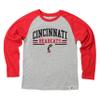 Wes and Willy NCAAA Kids LS Raglan Tee,Cincinnati Bearcats,S,Cherry view 1