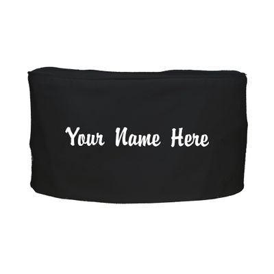 ChefsCloset Custom Embroidered Chef Beanie Hat, Custom Flat Top Chef Hats, Black Chef Beanie Unisex