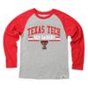 Wes and Willy NCAAA Kids LS Raglan Tee,Texas Tech Red Raiders,XL,Cherry view 1