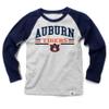 Wes and Willy NCAAA Kids LS Raglan Tee,Auburn Tigers,2T,Midnight view 1