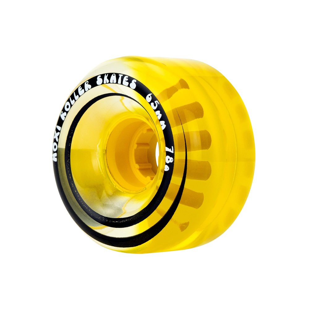 Moxi Classic - Outdoor Roller Skate Wheels - 4 Pack of 35mm x 65mm 78A Wheels | Pineapple