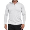 Men's Sun Protection Shirt Zip Long Sleeve Workout Pullover Tops Loose Fitting Quick Dry -Shirt s1 Blue S view 2