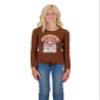 Sweet Butterfly 2 Piece Girls Jeans and Fashion Tee Shirt Set for Kids view 2