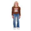 Sweet Butterfly 2 Piece Girls Jeans and Fashion Tee Shirt Set for Kids view 4
