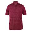 Monterey Club Men's Lightweight Heather Melange Jersey Golf Shirt #3021 (Dark Claret, Large) view 1