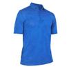 Monterey Club Men's Short Sleeve Grid Jacquard Polo Shirt #1292 (Ocean Blue, 2X-Large) view 1
