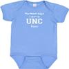 My Dad/Mom/Aunt Says I am a UNC Fan Cute Baby Gift Bodysuit (Mom, 18 Months) view 1