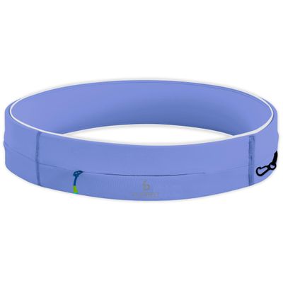 FlipBelt Zipper Running Belt, Waist Pack for Fitness and Running Fanny Pack for Women Men Phone Keys Money US Company - [Periwinkle] - [Medium]