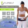 FlipBelt Zipper Running Belt, Waist Pack for Fitness and Running Fanny Pack for Women Men Phone Keys Money US Company - [Periwinkle] - [Medium] view 2