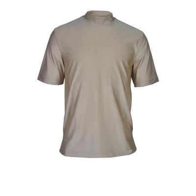 Monterey Club Men's Flat Mock Shirt #3314 (Camel, X-Large)