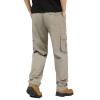 GOKKILRW Mens Fall Zip Off Tactical Cargo Work Pants Lightweight Ripstop Military Cargo Travel Pants Baggy Cotton Casual Work Hiking Pants for Hiking Camping Fishing Walking(Grey,4X-Large) view 1