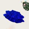 Tiered Ruffle Cake Skirt for Toddler Kids Girls Elastic High Waisted Skirts Solid Color Short (Blue, 18-24 Months) view 2