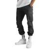 GOKKILRW Mens Outdoor Hiking Cargo Pants Joggers Stretch Lightweight Casual Cotton Twill Fitness Track Jogging Work Pants with Pockets and Drawstring Waist Gym Sports Athletic Outdoor Trousers Black view 2