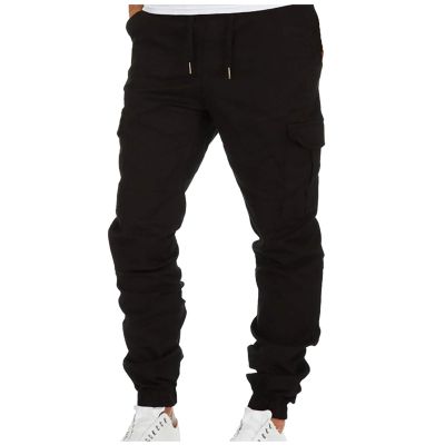 GOKKILRW Mens Drawstring Outdoor Wild Cargo Pants Lightweight Ripstop Tactical Combat Work Hiking Pants Outdoor Multi Pockets Cotton Twill Trousers Sports Workout Athletic Gym Exercise Pants