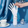 PH PandaHall Ring Bracelet Display Stands, Hand Jewelry Display Holder White Mannequin Hands Smooth Female Hand Model for Jewelry Showcase Stand, Home Store Organization, 2.13x4.69x11.42inch view 3