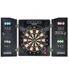 COMAAM Electronic Dartboard, Built in Cabinet Doors with Integrated Scoreboard, 4 LED Displays, with 12 Soft Tip Dart Board and 150 Dart Head, for Family Game Rooms view 1