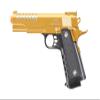 Dual Double 2011 Airsoft Pistol Lightweight Gold & Black Alloy Spring view 2