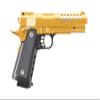 Dual Double 2011 Airsoft Pistol Lightweight Gold & Black Alloy Spring view 3
