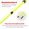 Portable Fishing Rods Portable Fishing Rod 1.6m/1.8m Fiberglass Spinning Baitcasting Rod Lightweight 2-Piece Pole EVA Grip Freshwater Saltwater Tackle Telescopic Fishing Pole (Color : 1.6m Spinning) view 3