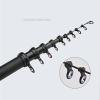 Portable Fishing Rods Telescopic Fishing Rod Dual-use Carbon Fiber Ultralight Fishing Pole with Metal Fishing Vessel Portable Retractable Handle Stainless Steel Guides Telescopic Fishing Pole (Color view 3