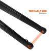 BUCKLOS Gravel 700C Carbon Fiber Road Bike Rigid Fork, QR 9mm/100 * 12mm Thru Axle, 1-1/8 Threadless Tapered Tube Super Light Bicycle Front Forks view 4