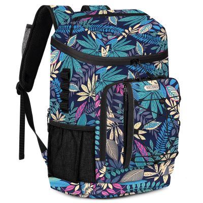 Backpack Coolers Insulated Leak Proof 30 Cans with Reusable Ice Packs, 2 Insulated Compartments Cooler Bags Portable Lightweight Beach Travel Camping Lunch Backpack for Men and Women