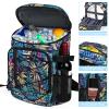 Backpack Coolers Insulated Leak Proof 30 Cans with Reusable Ice Packs, 2 Insulated Compartments Cooler Bags Portable Lightweight Beach Travel Camping Lunch Backpack for Men and Women view 2